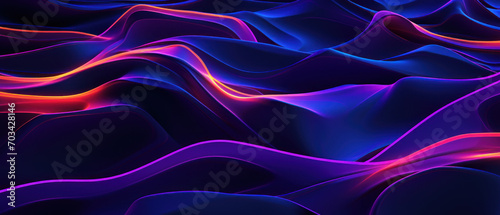 A blend of bright and dark elements, this abstract background combines blue and pink waves for a dynamic and stylish look.