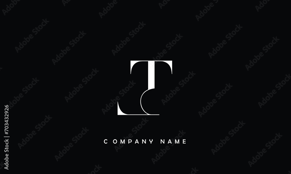 LT, TL, L, T Abstract Letters Logo Monogram LT, TL, L, T Abstract Letters Logo Monogram