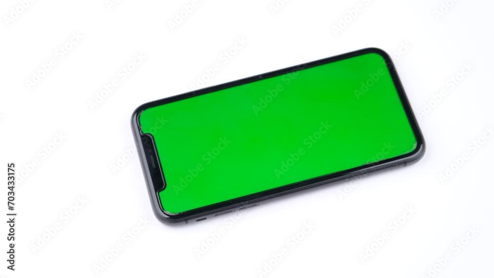 rotating green screen phone