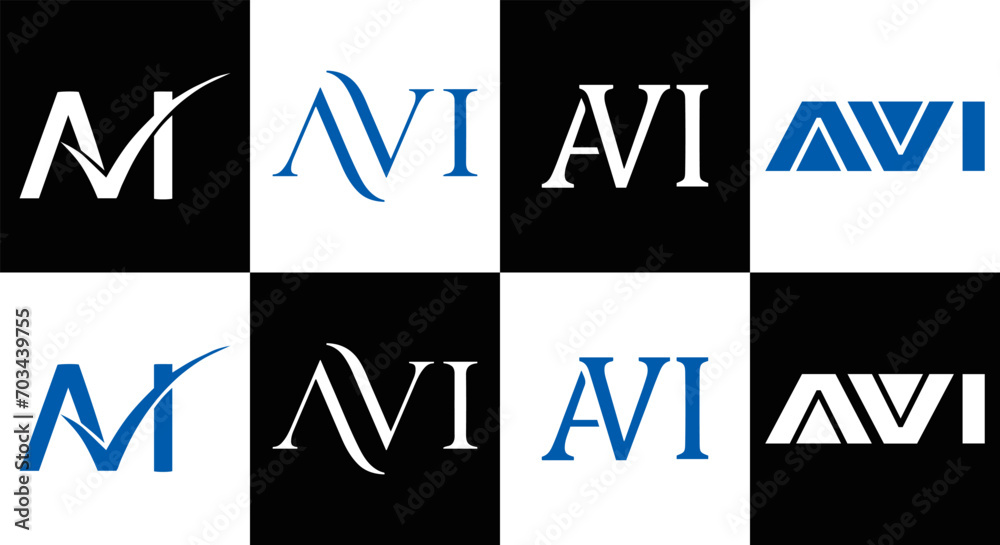 AVI logo. AVI set , A V I design. White AVI letter. AVI, A V I letter logo design. Initial letter AVI letter logo set, linked circle uppercase monogram logo. A V I letter logo vector design.
AVI logo. AVI set , A V I design. White AVI letter. AVI, A V I letter logo design. Initial letter AVI letter logo set, linked circle uppercase monogram logo. A V I letter logo vector design.