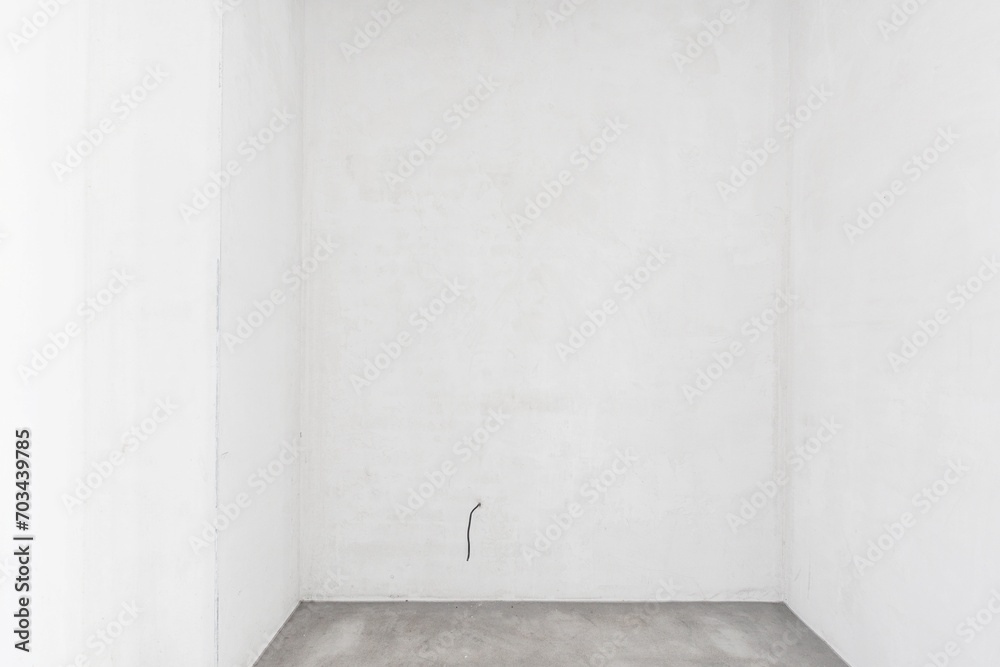 interior of the apartment without decoration in gray colors. rough finish interior of the apartment without decoration in gray colors. rough finish