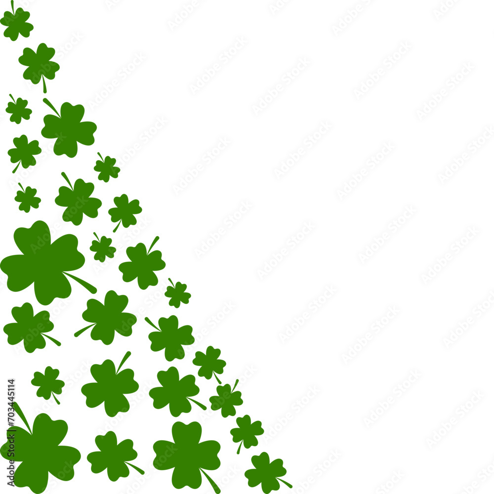 Clover Leaves Pattern Corner Clover Leaves Pattern Corner