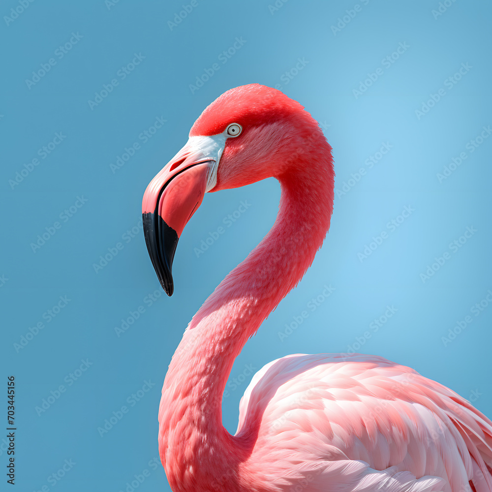 Fototapeta premium Pink flamingo bird