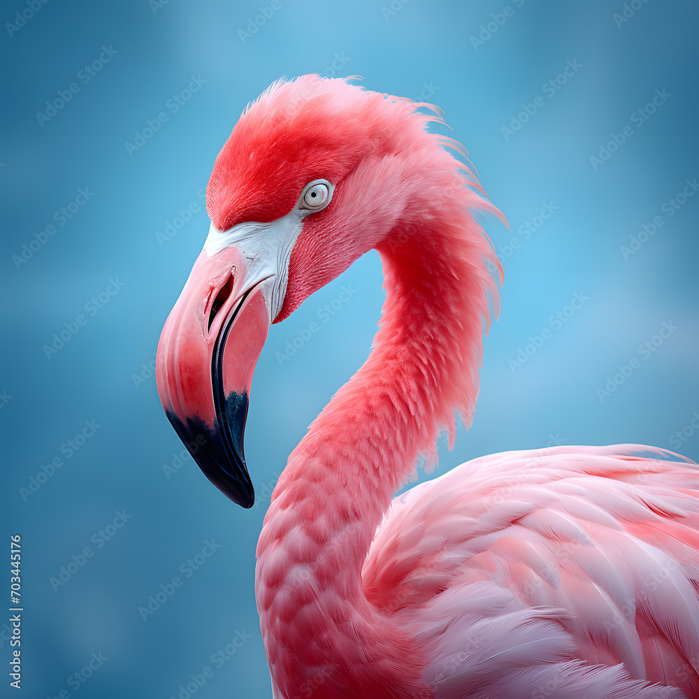Fototapeta premium Pink flamingo bird