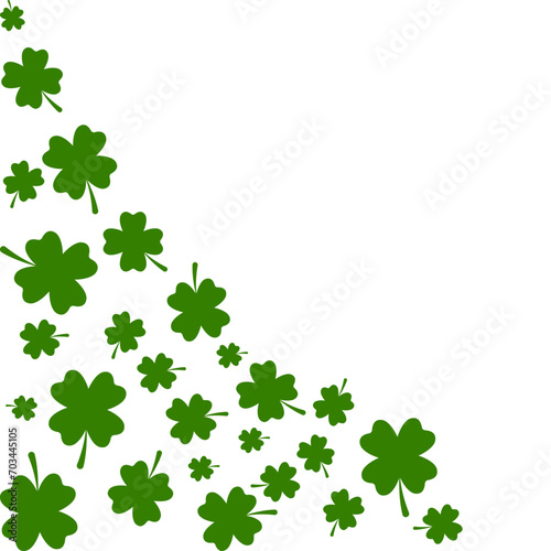 Clover Leaves Pattern Corner