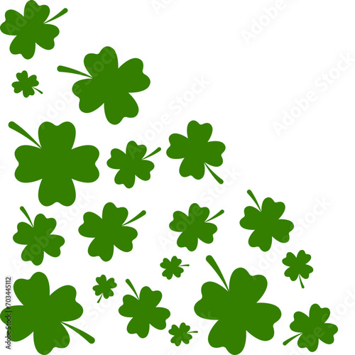 Clover Leaves Pattern Corner