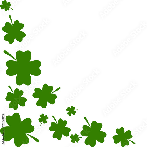 Clover Leaves Pattern Corner