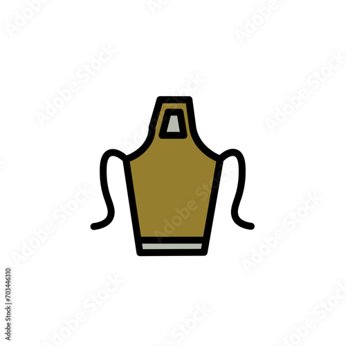 Apron Chef Cook Filled Outline Icon