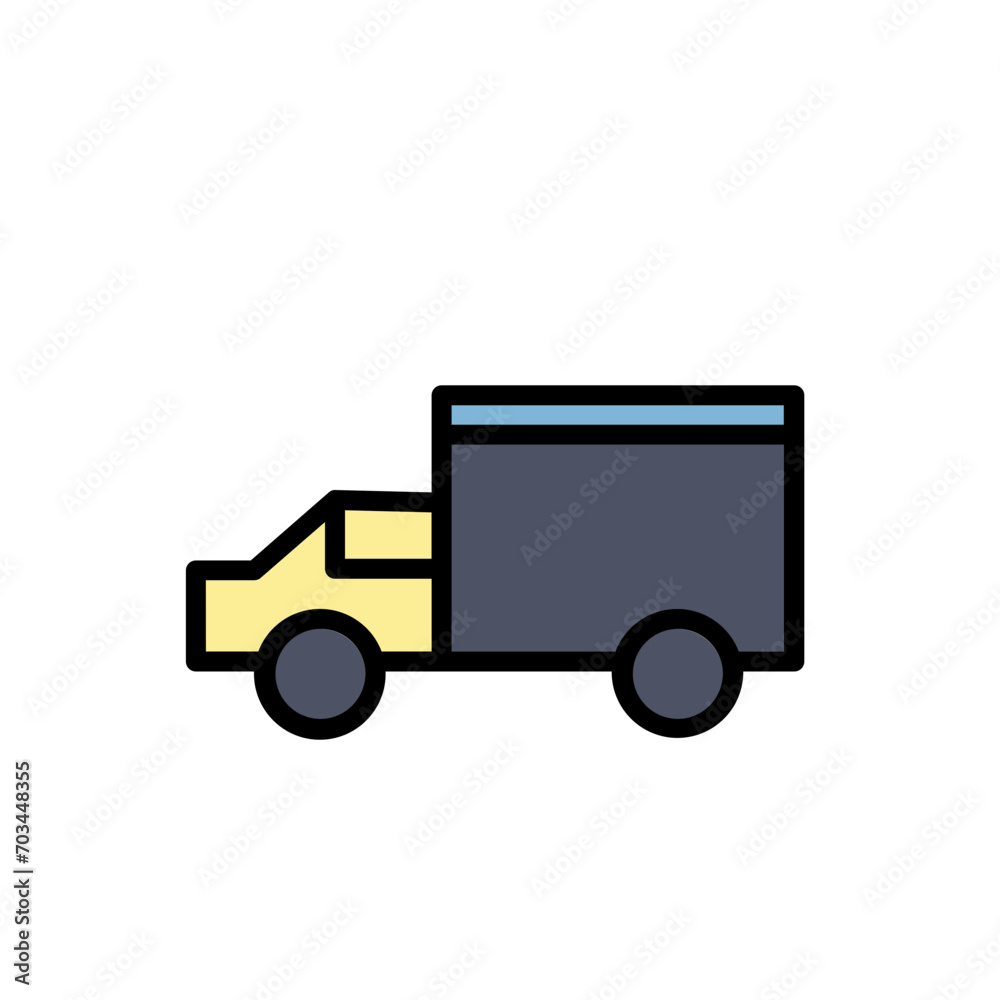 Truck Work Tools Filled Outline Icon Truck Work Tools Filled Outline Icon