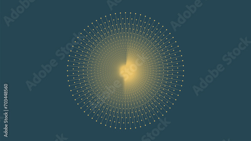 Abstarct spiral dotted spinning vortex background.