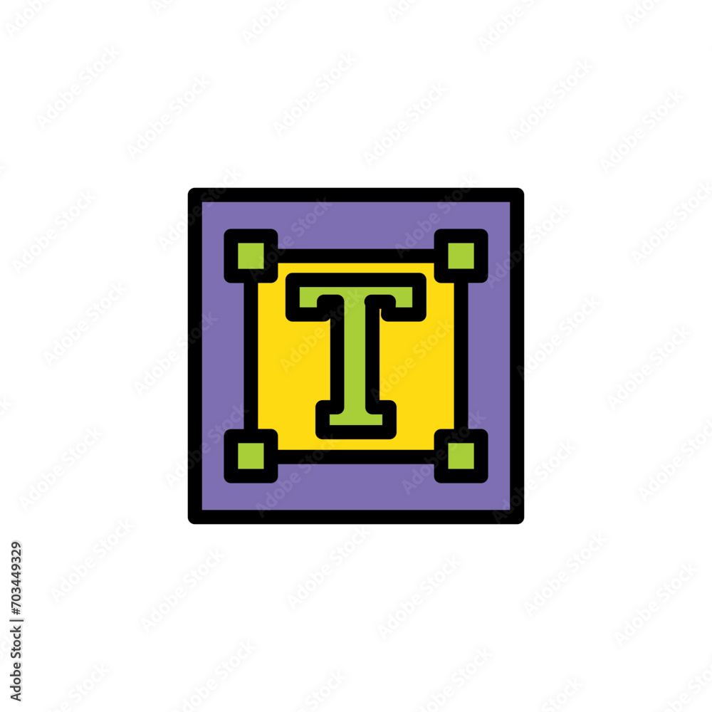 Font Text Edit Filled Outline Icon Font Text Edit Filled Outline Icon
