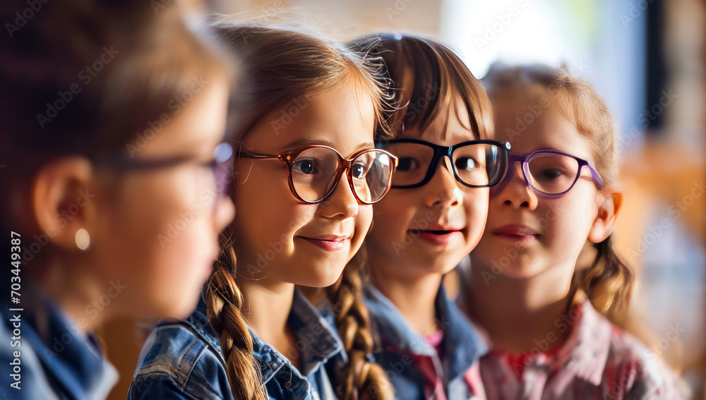 children in glassed in school children in glassed in school