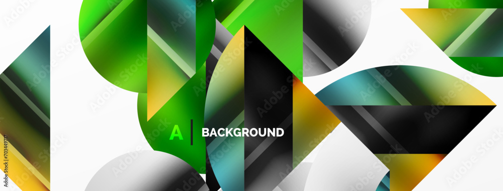 Minimalistic elegance shines through in this metallic background, showcasing composition of circles and triangles, creating geometric masterpiece Minimalistic elegance shines through in this metallic background, showcasing composition of circles and triangles, creating geometric masterpiece