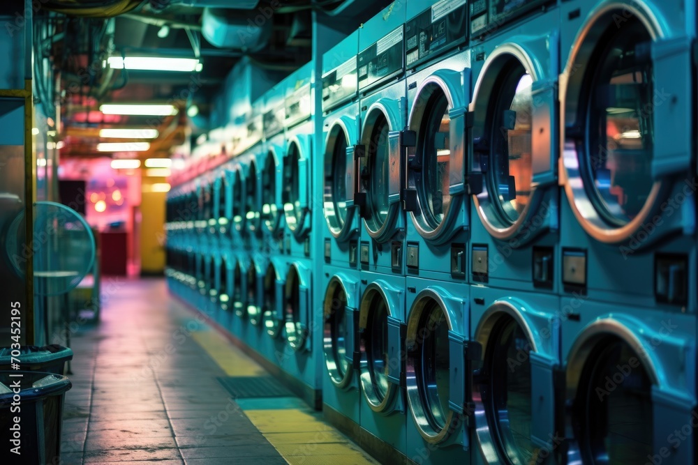 Numerous industrial laundry machines in the laundromat store, laundry --ar 3:2 --v 5.2 Job ID: 00808299-3703-4954-949f-73f3bd2e93e8 Numerous industrial laundry machines in the laundromat store, laundry --ar 3:2 --v 5.2 Job ID: 00808299-3703-4954-949f-73f3bd2e93e8