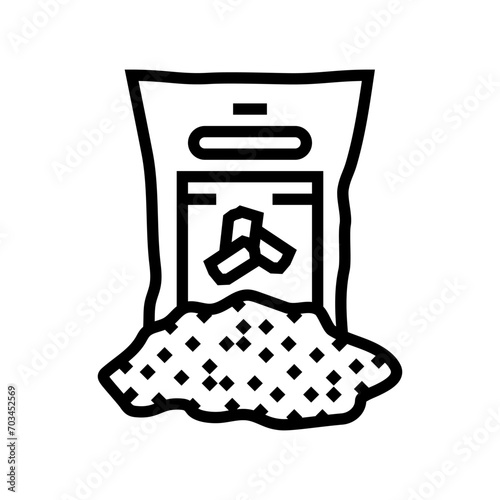 wood pellets biomass line icon vector. wood pellets biomass sign. isolated contour symbol black illustration