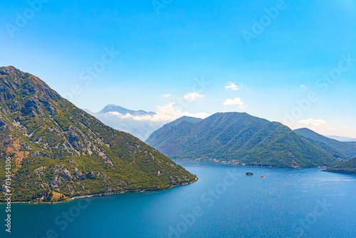 Sveti Nikola Church, or St. Nicholas Church, is a Catholic church that dates back to 1691 and is located in the main square of Perast. Montenegro. Town Perast.