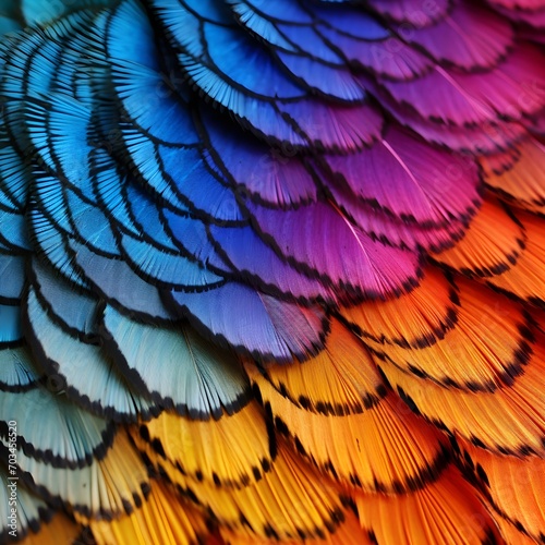 The close-up of vibrant colorful butterfly wings © Alice