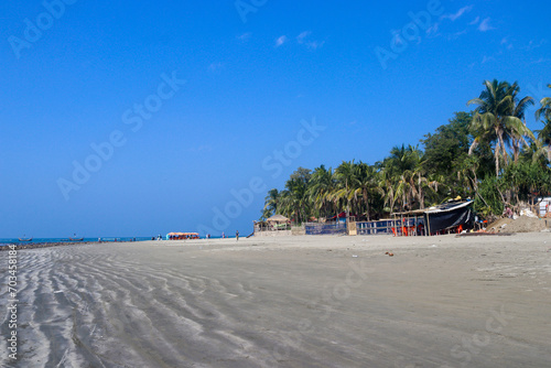 Palm Paradise, Relaxing on the Beaches of Narikel Jinjira, Saint Martin Island, Teknaf, Bangladesh