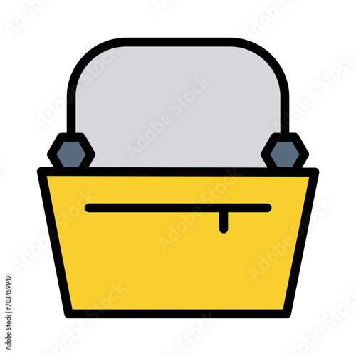 Bag Pouch Wear Filled Outline Icon