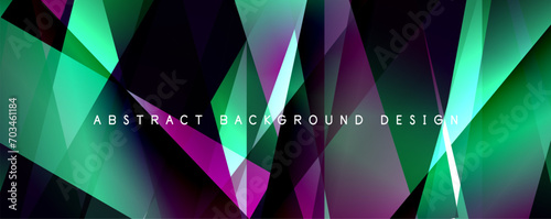 Breaking Glass Background, Kaleidoscope effect. Transparent Straight Lines. Dynamic Light Rays effect. Vector Illustration For Wallpaper, Banner, Background, Card, Book Illustration, landing page