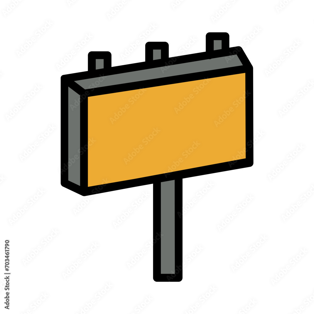 Ads Board Street Filled Outline Icon Ads Board Street Filled Outline Icon