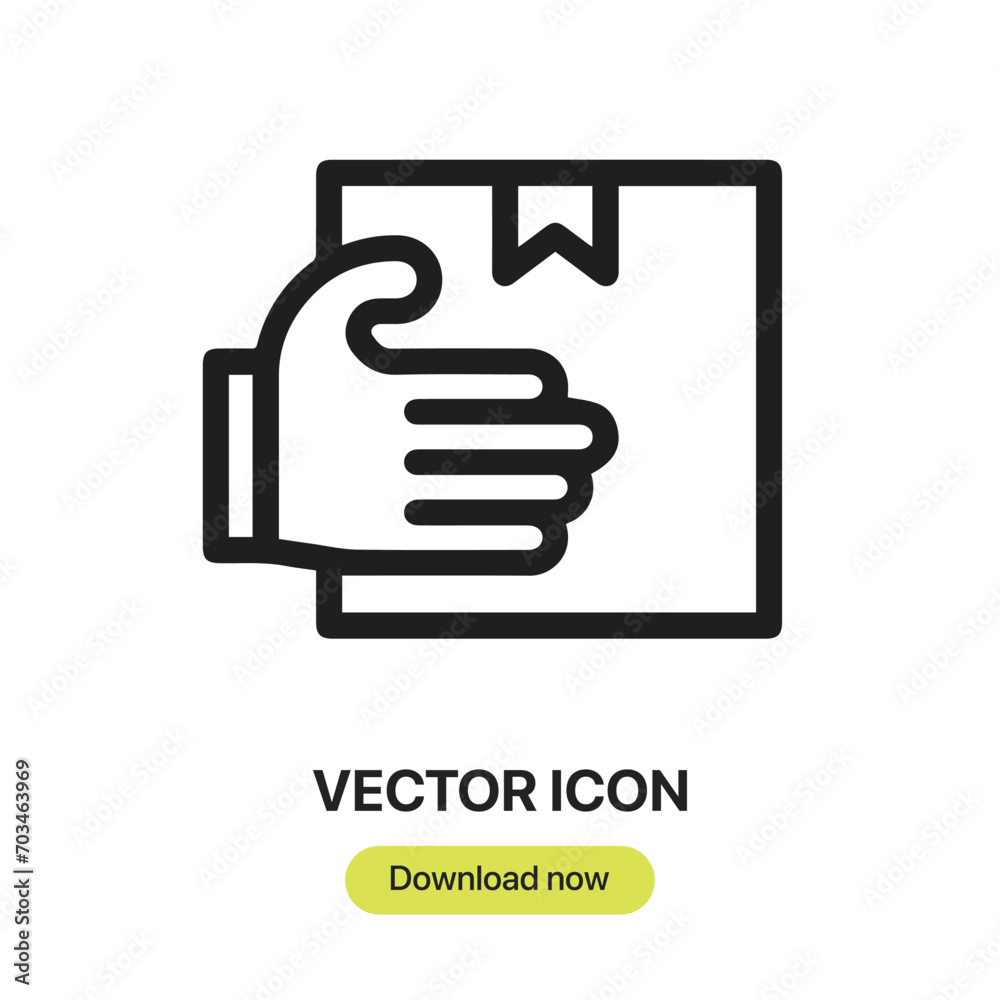 Received icon vector. Linear-style sign for mobile concept and web design. Received symbol illustration. Pixel vector graphics - Vector. Received icon vector. Linear-style sign for mobile concept and web design. Received symbol illustration. Pixel vector graphics - Vector.