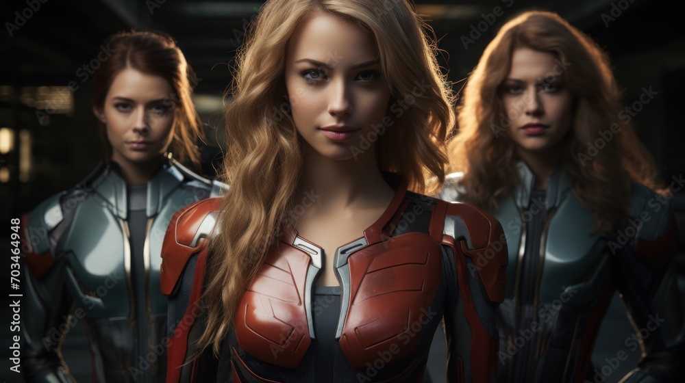 A beautiful woman is a superhero A beautiful woman is a superhero