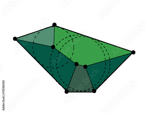 green space isolated on white