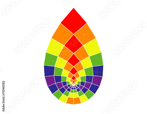 abstract rainbow circle
