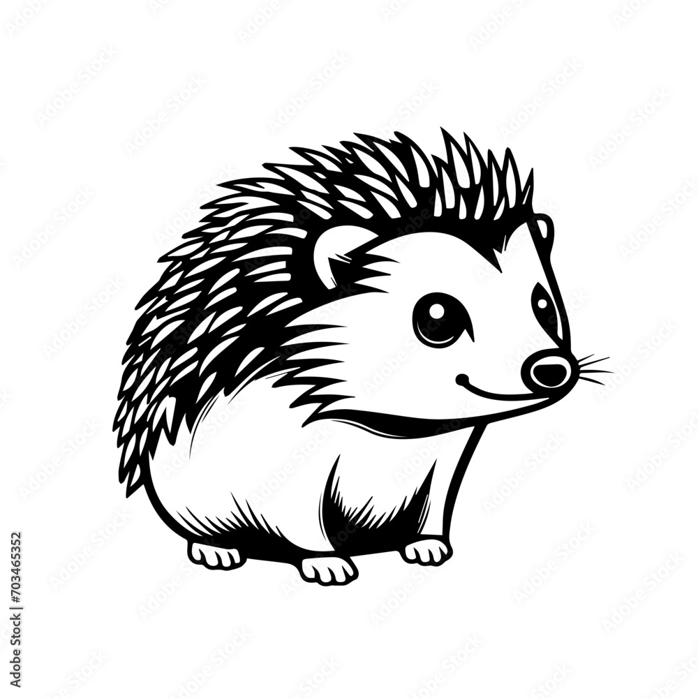 Cute Hedgehog Vector Cute Hedgehog Vector