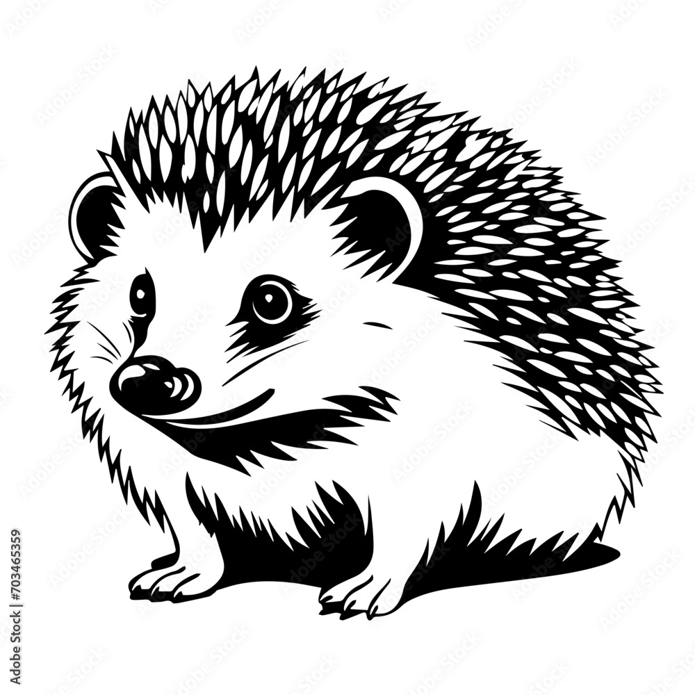 Cute Hedgehog Vector
