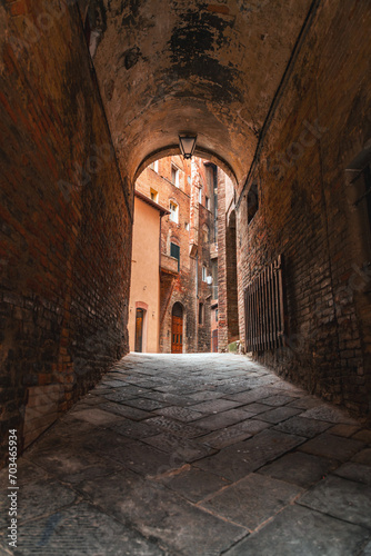Generic architecture and street view in Siena, Tuscany, Italy © EnginKorkmaz