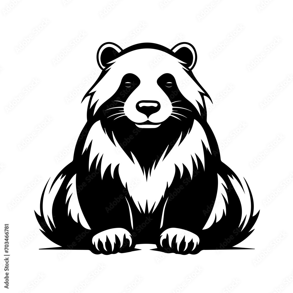 Fierce Honey Badger Wildlife Vector Fierce Honey Badger Wildlife Vector