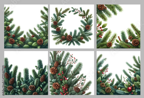 christmas tree collage