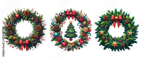 christmas tree collage