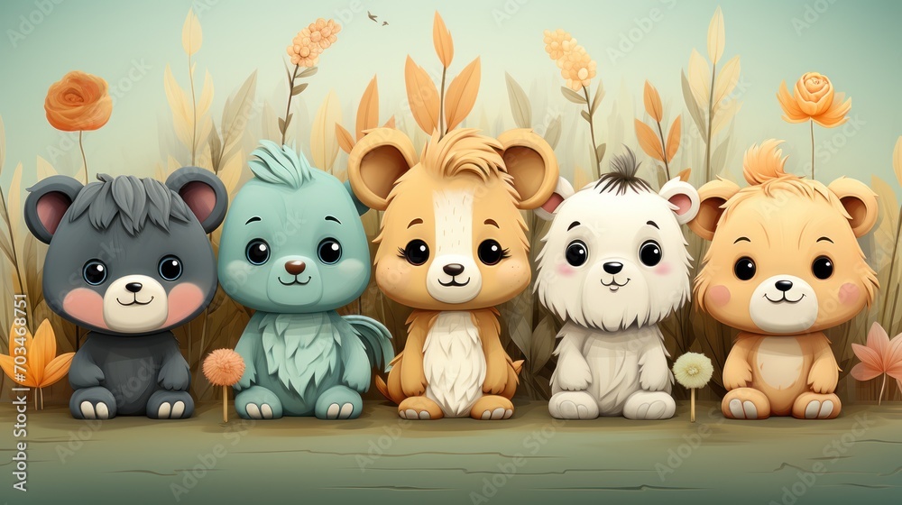 Fun and adorable patterns suitable for children's products and nursery decor Fun and adorable patterns suitable for children's products and nursery decor
