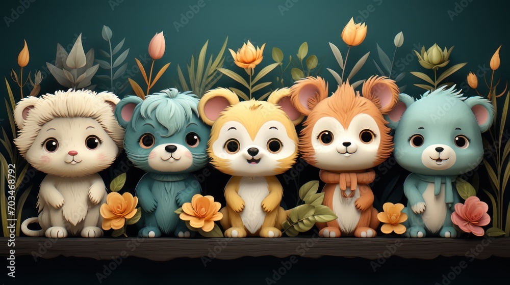 Fun and adorable patterns suitable for children's products and nursery decor Fun and adorable patterns suitable for children's products and nursery decor