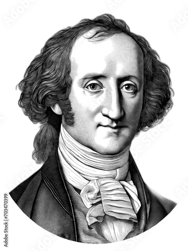 Felix Mendelssohn portrait, generative AI 
