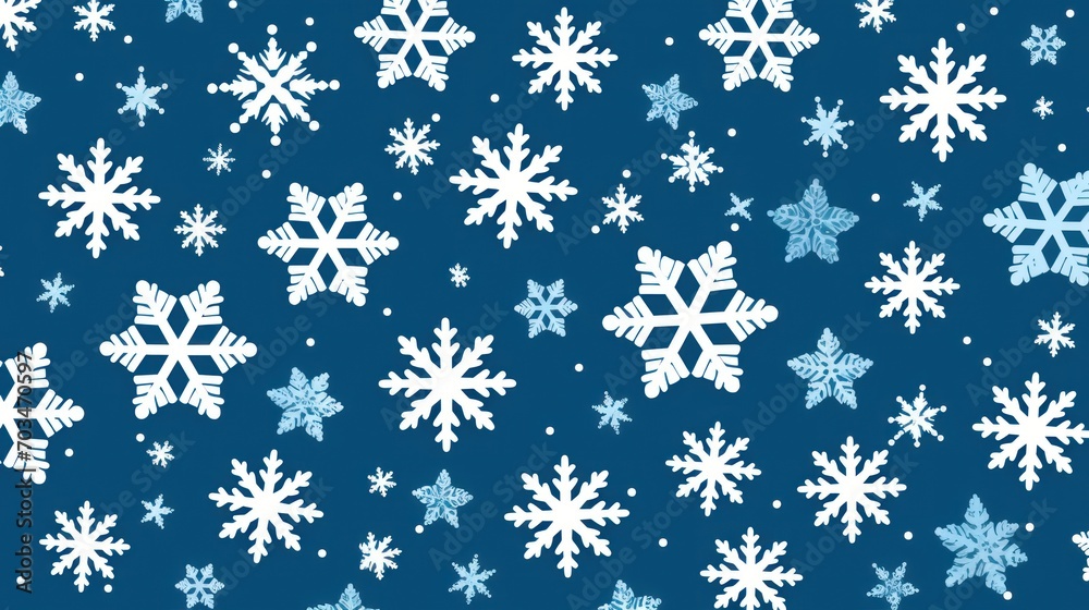 Pattern Snowflakes gently fall from the sky Pattern Snowflakes gently fall from the sky