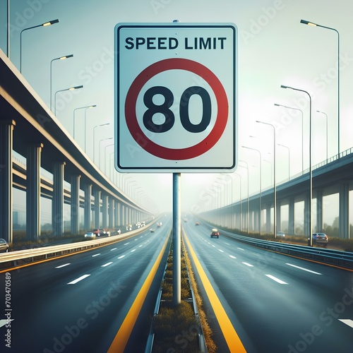 Speed limit 80 on highway