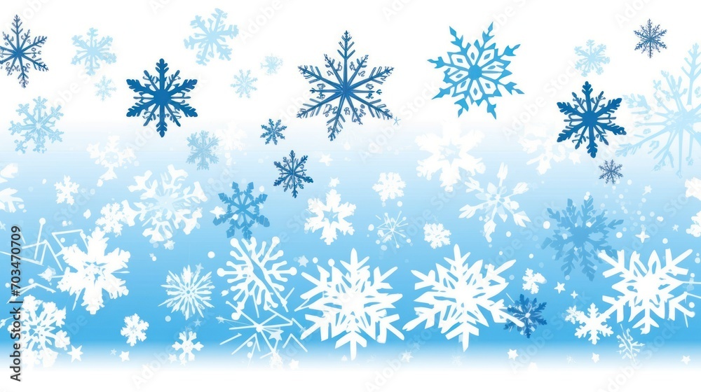Pattern Snowflakes gently fall from the sky Pattern Snowflakes gently fall from the sky