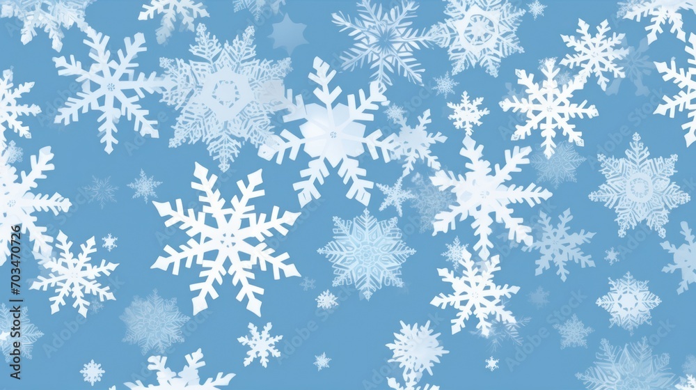 Pattern Snowflakes gently fall from the sky Pattern Snowflakes gently fall from the sky