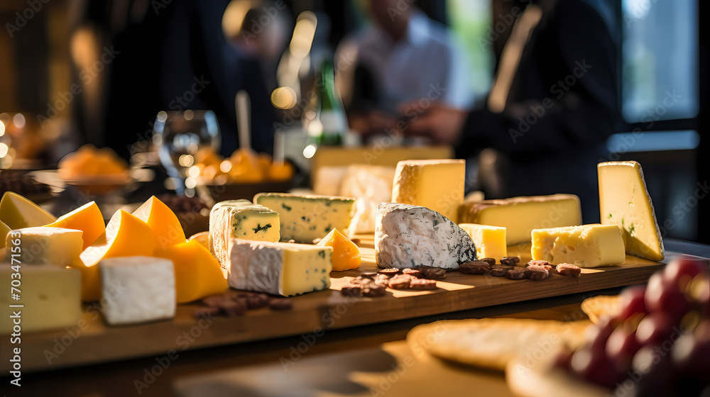 table with cheese table with cheese