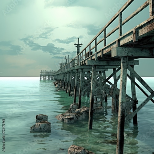 pier in the sea © faiz