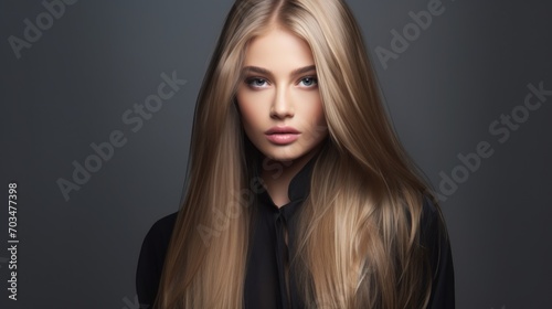 Woman in dark blonde