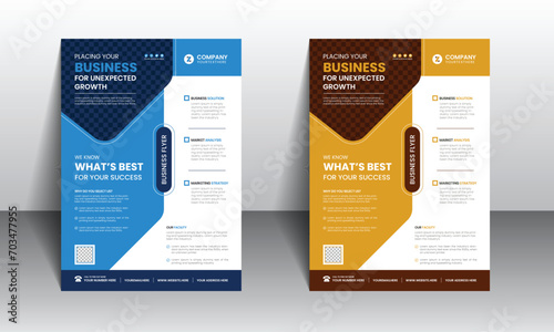 Flyer design for business, Travel, Education and home sale etc. Brochure in A4 size with colorful design.