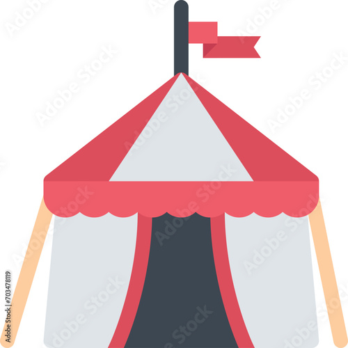 design vector image icons circus tent