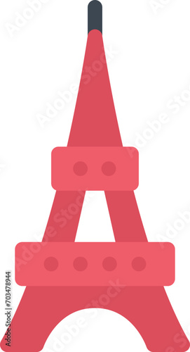 design vector image icons eiffel tower