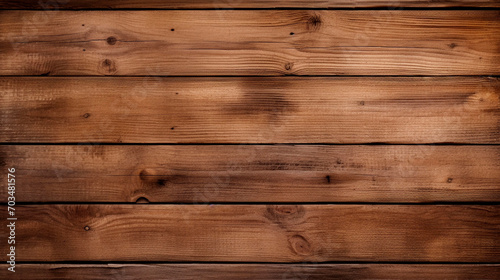 Wooden background or texture. Wooden planks with knots and nail holes