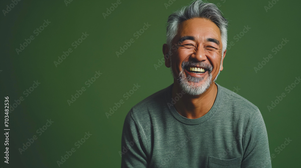Beautiful senior male model with grey hair smiling Beautiful senior male model with grey hair smiling